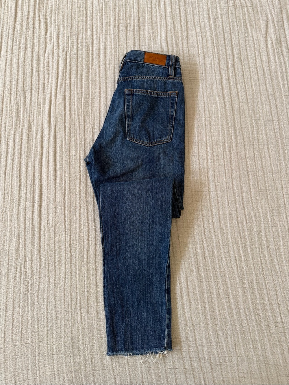 Sezane Women's Straight-Leg Jeans in Deep Blue